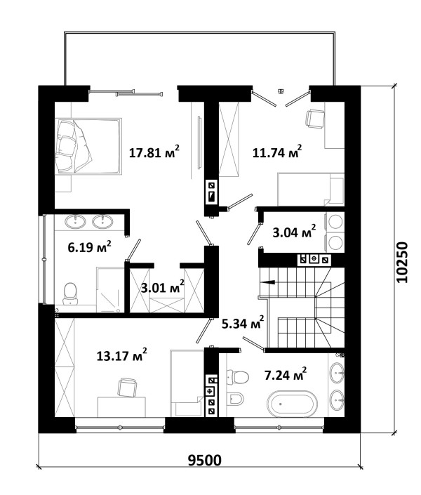 GENT-2 планировка этажей - фото 2